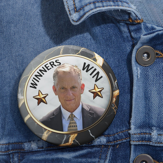 Winner's Win Custom Pin Buttons